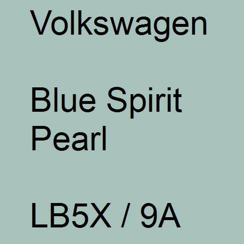 Volkswagen, Blue Spirit Pearl, LB5X / 9A.